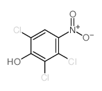 Phenol,2,3,6-trichloro-4-nitro-结构式