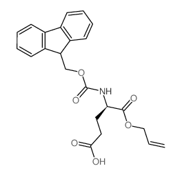 Fmoc-d-glu-oall结构式