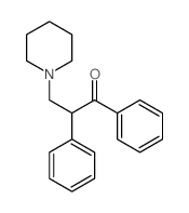 1,2-二苯基-3-哌啶-1-基-丙烷-1-酮结构式
