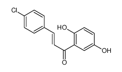 3-(4-chlorophenyl)-1-(2,5-dihydroxyphenyl)prop-2-en-1-one结构式