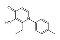 2-ethyl-3-hydroxy-1-(4-methylphenyl)pyridin-4-one结构式