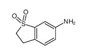 1,1-dioxo-2,3-dihydro-1-benzothiophen-6-amine结构式