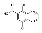 7-Quinolinecarboxylicacid,5-chloro-8-hydroxy-(9CI)结构式