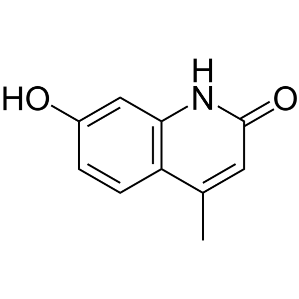 2(1H)-Quinolinone,7-hydroxy-4-methyl-结构式
