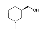 (R)-3-羟甲基-1-甲基哌啶结构式