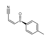 (Z)-3-[(R)-p-tolylsulfinyl]propenonitrile结构式