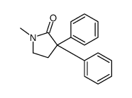 1-methyl-3,3-diphenylpyrrolidin-2-one结构式
