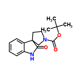 2-氧代-1,2-二氢螺[吲哚-3,3-吡咯烷]-1-羧酸叔丁酯结构式