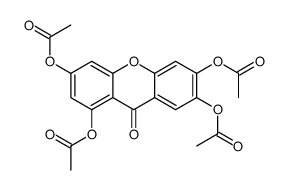 (1,6,7-triacetyloxy-9-oxoxanthen-3-yl) acetate结构式