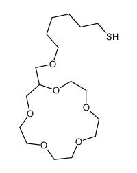 6-(1,4,7,10,13-pentaoxacyclopentadec-2-ylmethoxy)hexane-1-thiol结构式