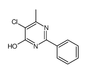 5-CHLORO-6-METHYL-2-PHENYLPYRIMIDIN-4(3H)-ONE结构式