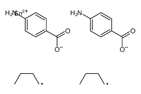 [(4-aminobenzoyl)oxy-dibutylstannyl] 4-aminobenzoate结构式