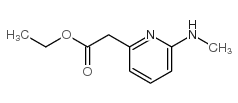 ETHYL 2-[6-(METHYLAMINO)-2-PYRIDYL]ACETATE结构式