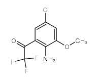 4-CHLORO-2-TRIFLUOROACETYL-6-METHOXYANILINE结构式