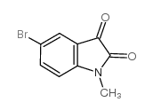 5-溴-1-甲基-1H-吲哚-2,3-二酮结构式