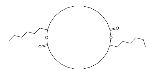 13,26-dihexyl-1,14-dioxacyclohexacosane-2,15-dione结构式