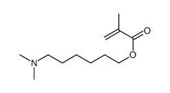 6-(dimethylamino)hexyl 2-methylprop-2-enoate结构式