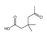 3,3-dimethyl-5-oxohexanoic acid结构式