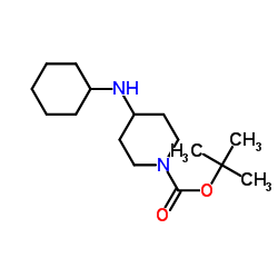 1-Boc-4-环己基氨基哌啶结构式