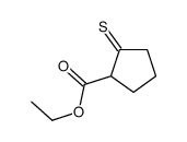 2-Thioxocyclopentane-1-carboxylic acid ethyl ester结构式
