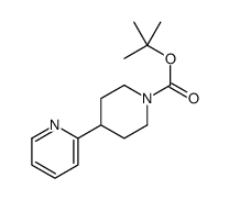 4-(吡啶-2-基)哌啶-1-羧酸叔丁酯结构式