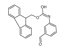 9H-fluoren-9-ylmethyl N-(3-formylphenyl)carbamate结构式