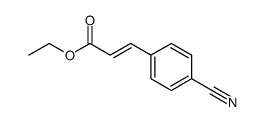 (E)-ethyl 3-(4-cyanophenyl)acrylate结构式