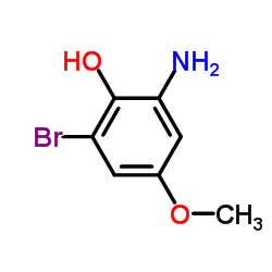 2-氨基-6-溴-4-甲氧基苯酚结构式