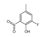 2-fluoro-4-methyl-6-nitrophenol结构式