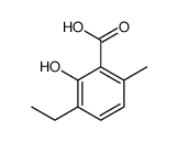 3-ethyl-2-hydroxy-6-methylbenzoic acid结构式
