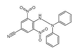 4-(2,2-diphenylhydrazinyl)-3,5-dinitrobenzonitrile结构式