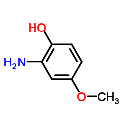 2-氨基-4-甲氧基苯酚结构式