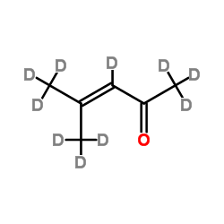 异丙叉丙酮-D10结构式