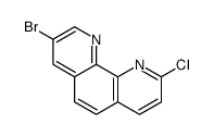 8-bromo-2-chloro-1,10-phenanthroline结构式