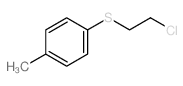 1-[(2-氯乙基)硫代]-4-甲苯结构式