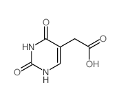 (2,4-二氧代-1,2,3,4-四氢嘧啶-5-基)乙酸结构式