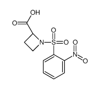 (2S)-1-(2-nitrophenyl)sulfonylazetidine-2-carboxylic acid结构式