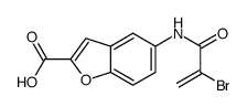 5-(2-bromoprop-2-enoylamino)-1-benzofuran-2-carboxylic acid结构式