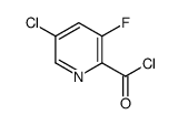 2-Pyridinecarbonylchloride,5-chloro-3-fluoro-(9CI)结构式