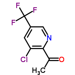 1-[3-chloro-5-(trifluoromethyl)pyridin-2-yl]ethanone结构式