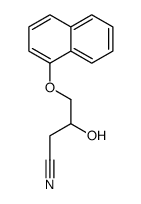 3-hydroxy-4-(1-naphthyloxy)butyronitrile结构式