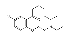 5'-Chloro-2'-[2-(diisopropylamino)ethoxy]butyrophenone结构式