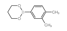 2-(3,4-Dimethylphenyl)-1,3,2-dioxaborinane结构式