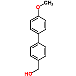 (4-甲氧基联苯-4-基)-甲醇结构式