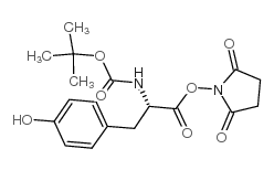 Boc-L-酪氨酸羟基琥珀酰亚胺酯结构式