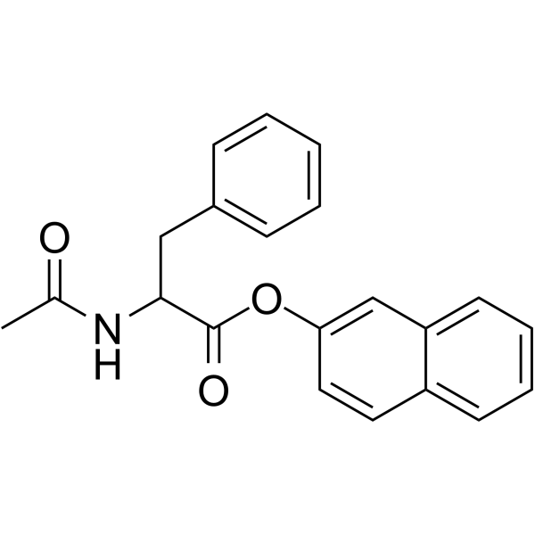 N-乙酰基-DL-苯基丙氨酸 beta-萘酯结构式
