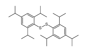 1,3,5-tri(propan-2-yl)-2-[[2,4,6-tri(propan-2-yl)phenyl]disulfanyl]benzene结构式