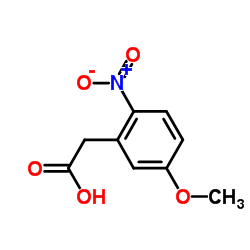 (5-甲氧基-2-硝基-苯基)-乙酸结构式