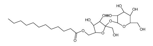 [(2R,3S,4S,5S)-3,4-dihydroxy-5-(hydroxymethyl)-5-[(2R,3R,4S,5S,6R)-3,4,5-trihydroxy-6-(hydroxymethyl)oxan-2-yl]oxyoxolan-2-yl]methyl dodecanoate结构式