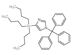 4-(Tributylstannyl)-1-tritylimidazole结构式